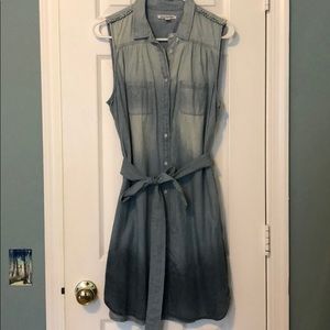 American Eagle Ombré Chambray Dress